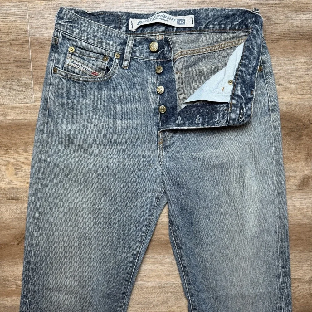 Vintage Diesel Kulter Jeans Men 29x32 Blue Straight Leg Retro Wash Made in Italy